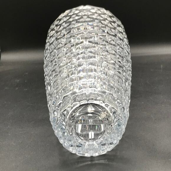 Mikasa Crystal Palazzo 12" Basketweave Pattern Vase Large - Picture 6 of 8